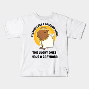 Everyone has a guardian angel the lucky ones have a Capbara Kids T-Shirt